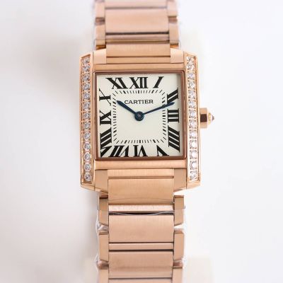 TW Cartier France Tank Sapphire Fisheye Glass 316LSteel 30*25/25*20MM 751 Movement Watch